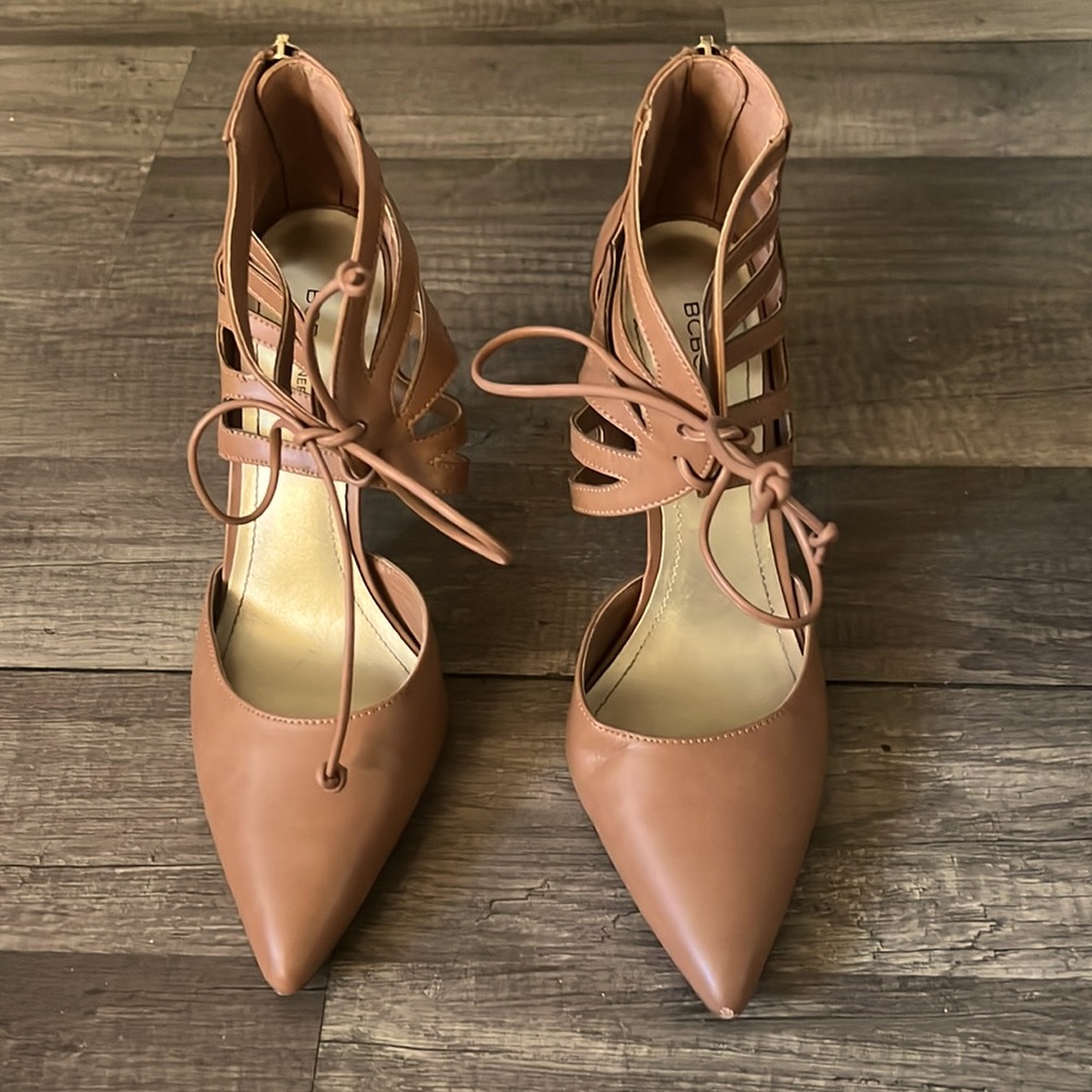 BCBGeneration Tan Leather heels